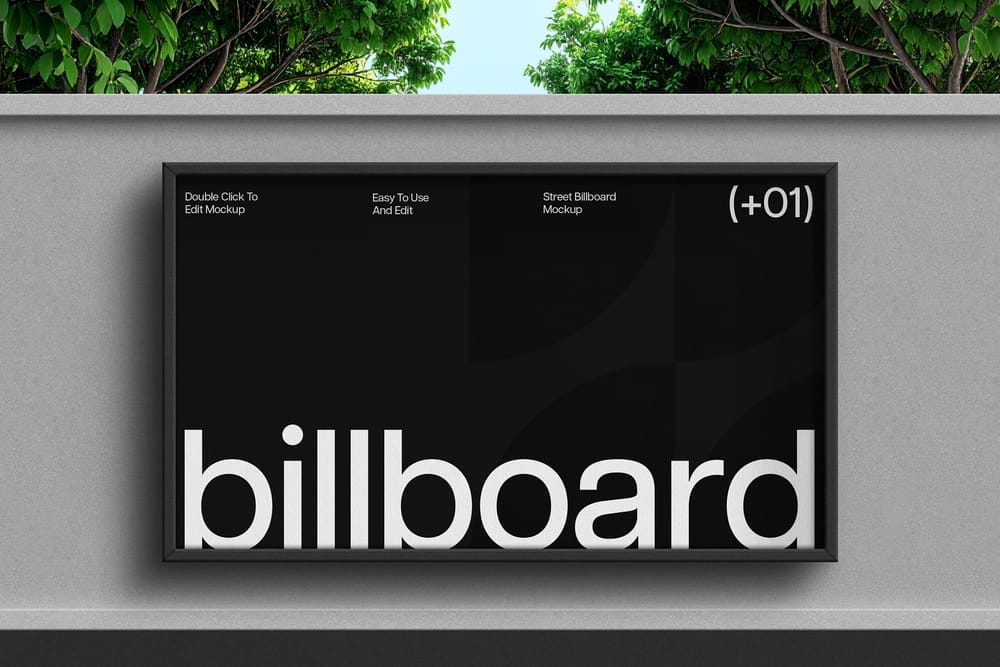 City Outdoor Billboard Mockup
