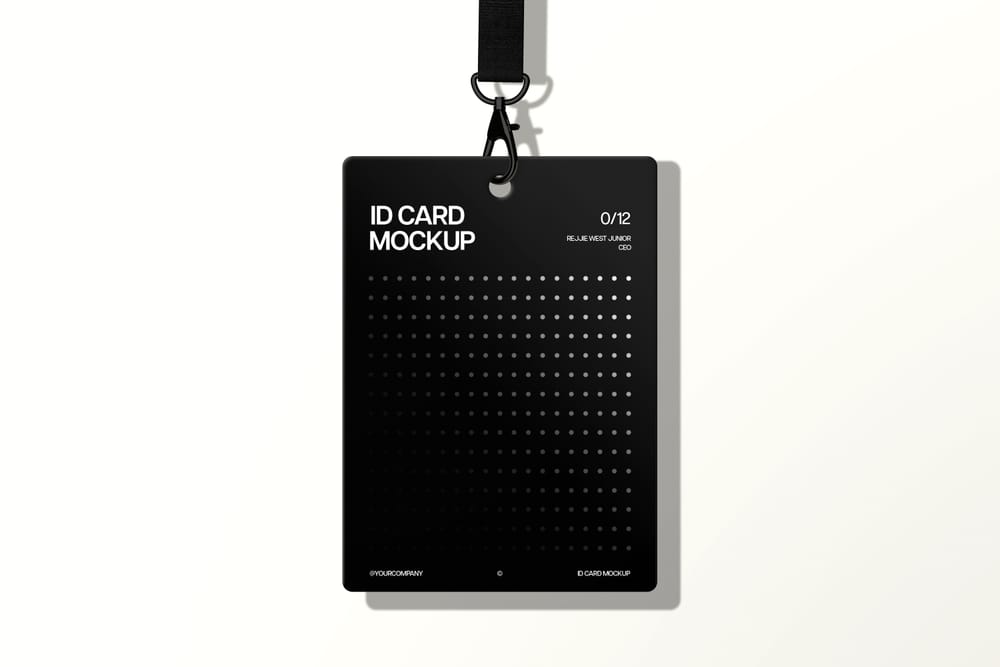 Elegant ID Card Mockup