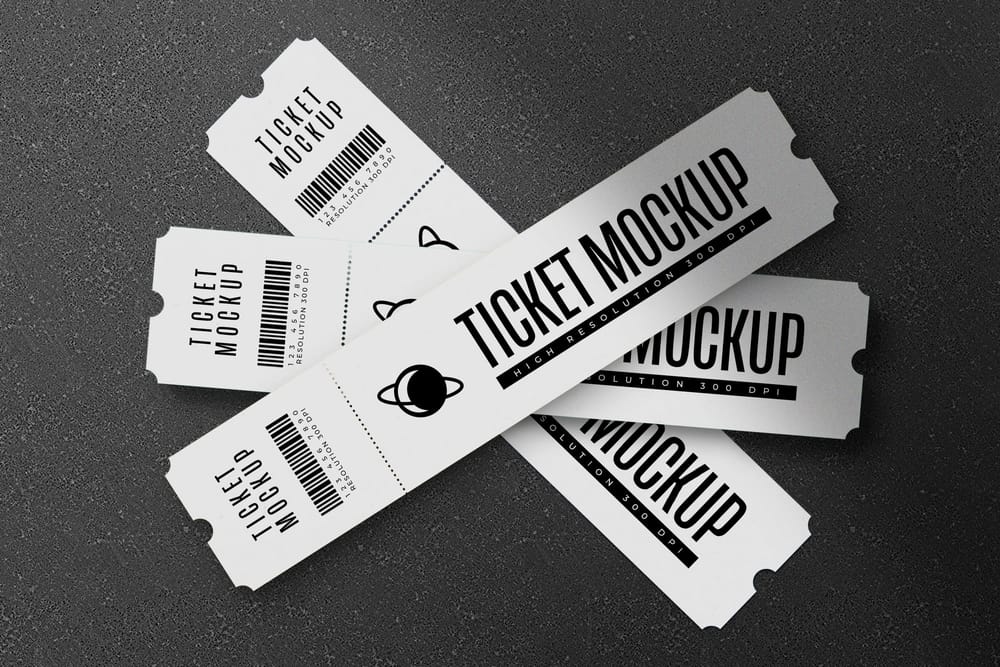 Classic Ticket Mockup