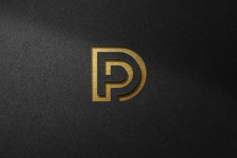 Embossed Bold Logo Mockup