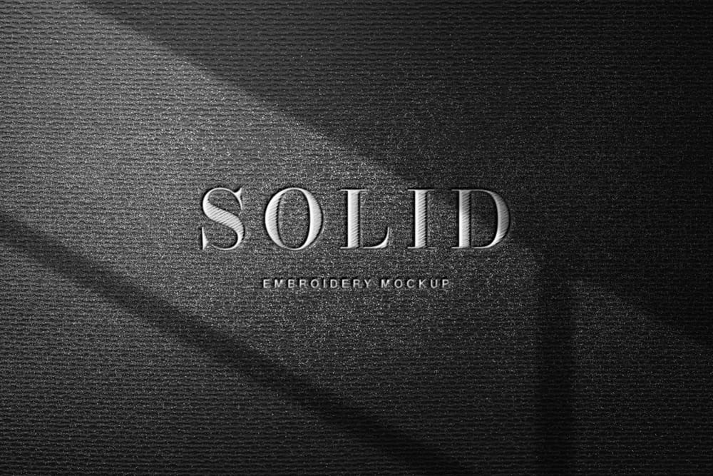 Embroidery Logo Mockup