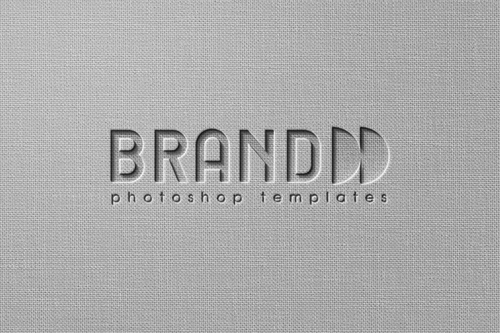 Fabric Embossed Logo Mockup for Branding