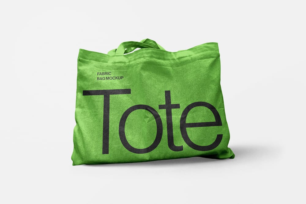 Fabric Tote Bag Mockup
