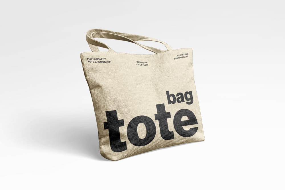 Fabric Tote bag Mockups