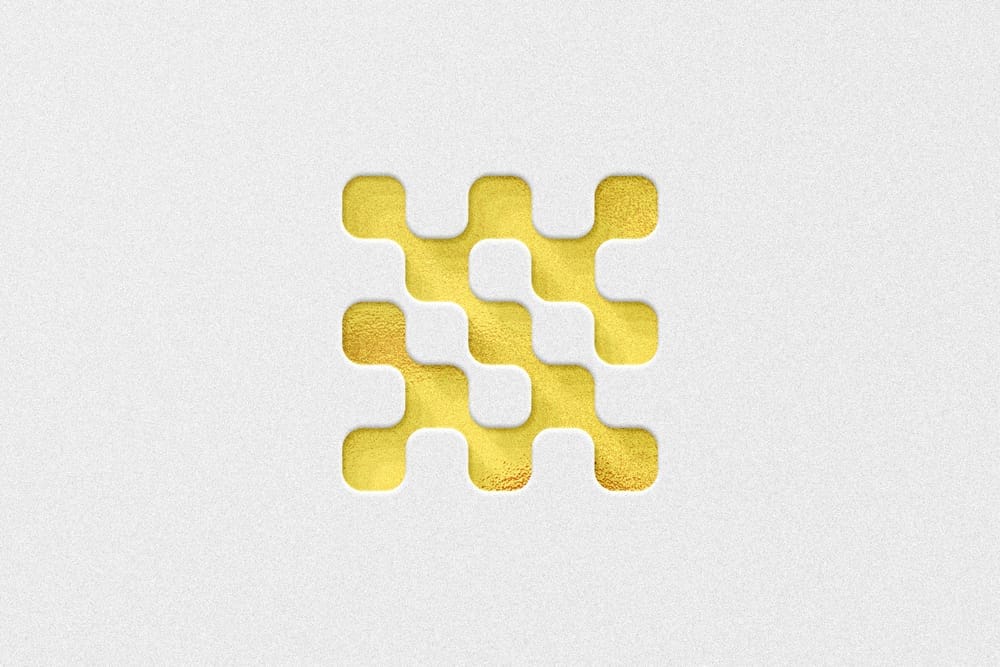 Gold Foil Logo Mockup