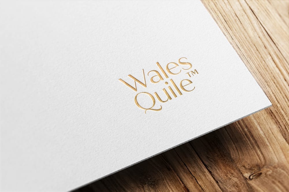 Gold Paper Logo Mockup on Wood