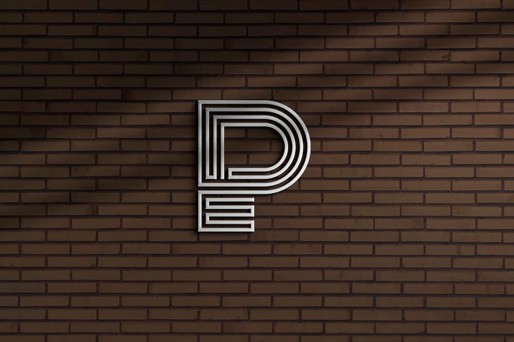 Logo Mockup On Brick Wall Background