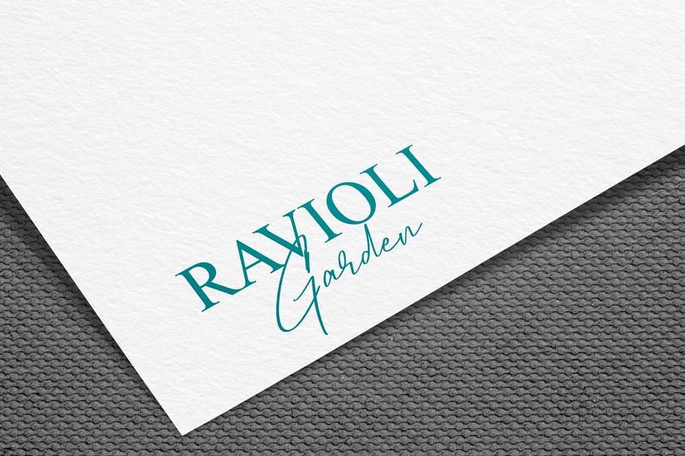 Ravioli Logo Mockup
