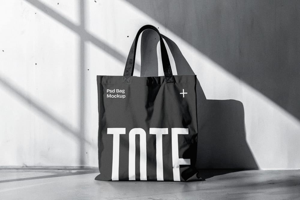 Realistic Branding Tote Bag Mockup