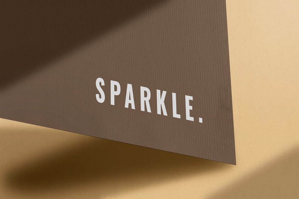 Sparkle Logo Mockup