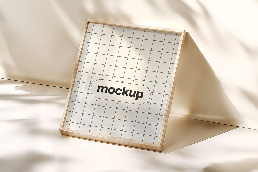 Square Frame Mockup Boho Shadow