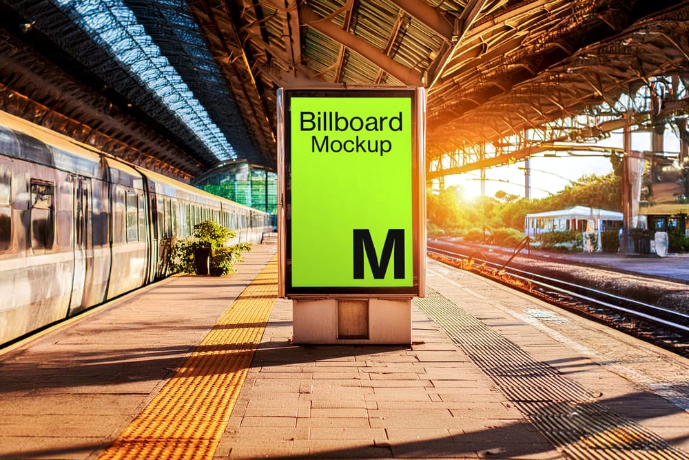 Stand Billboard Mockup