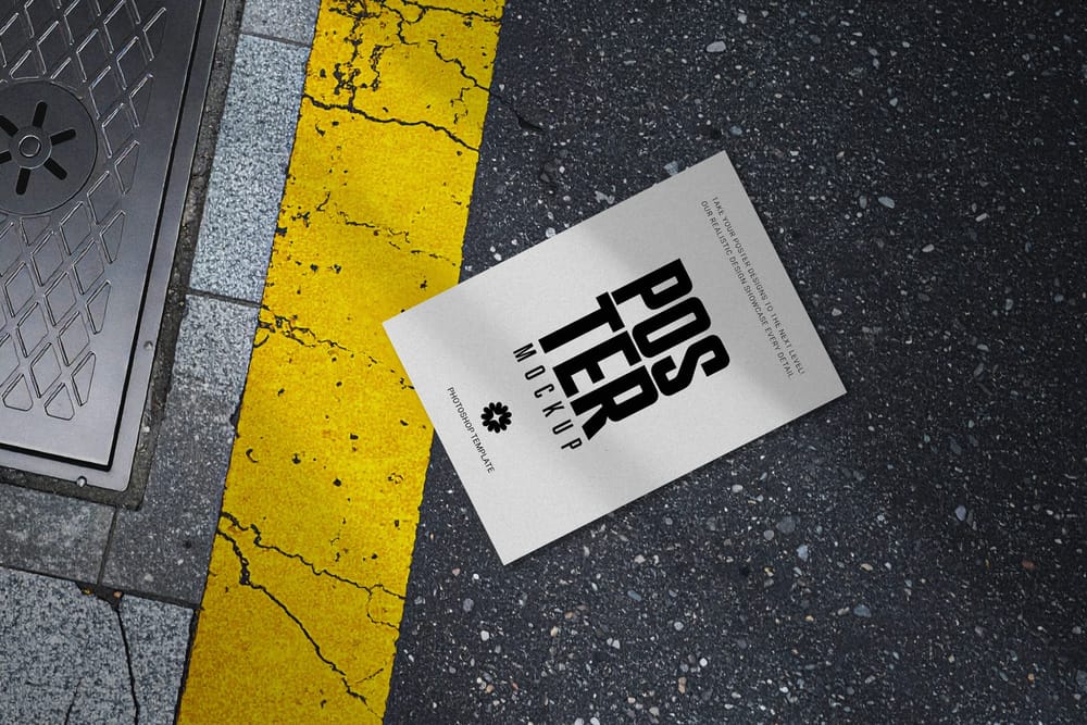 Street Drop Poster Mockup