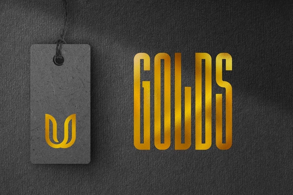 Tag & Gold Logo Mockup