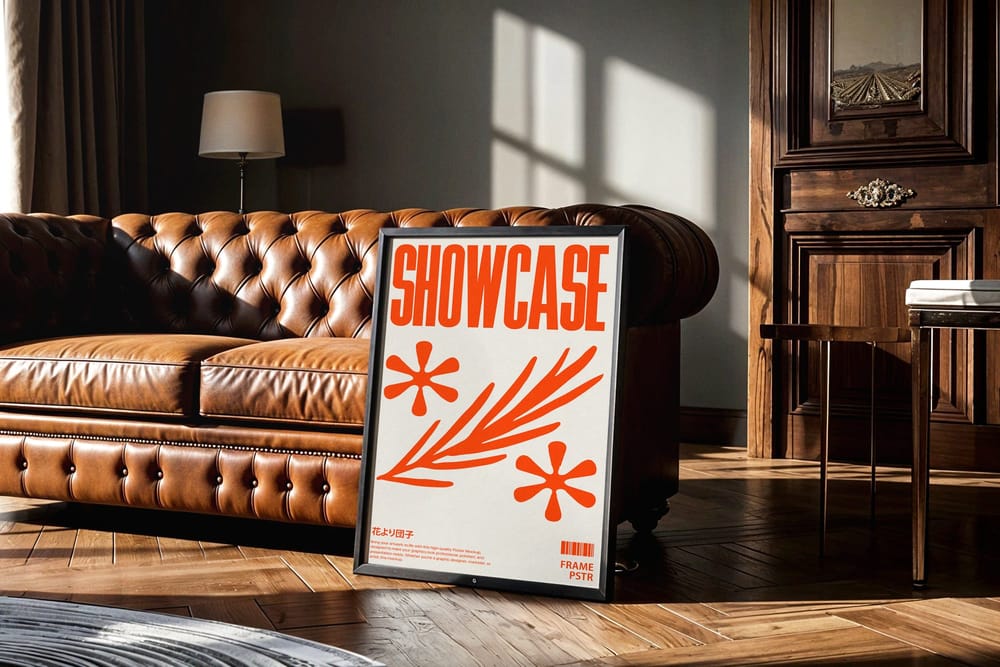 Vintage Frame Poster Mockup