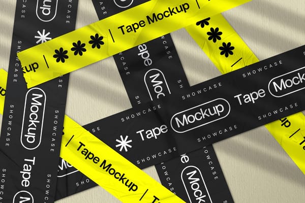 Tape Mockup with Shadow