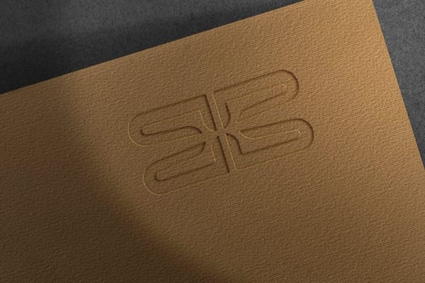 Clean Emboss Branding Logo Mockup for Corporate Identity