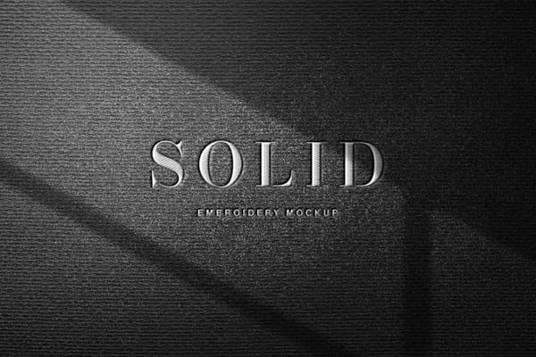 Embroidery Logo Mockup