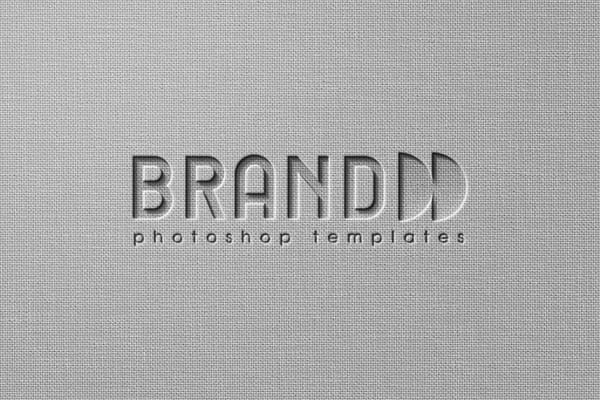 Fabric Embossed Logo Mockup for Branding
