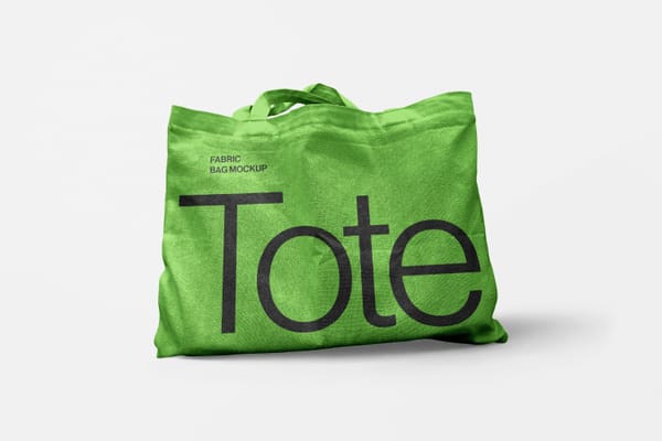 Fabric Tote Bag Mockup