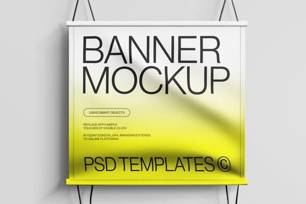 Gradient Banner Mockup