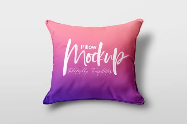 Gradient Pillow Mockup