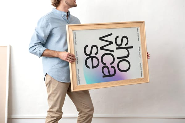 Held Frame Poster Mockup