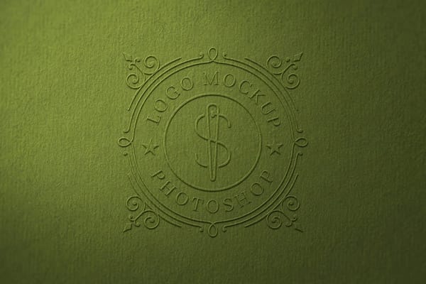 Logo Mockup - Embossed Effect