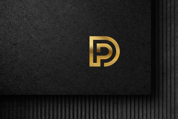 Metallic Gold Logo Mockup