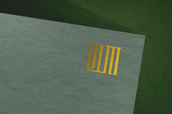 Minimal Elegant Logo Mockup with Gold Stamping Effect