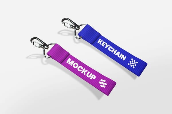 Minimal Keychain Mockup