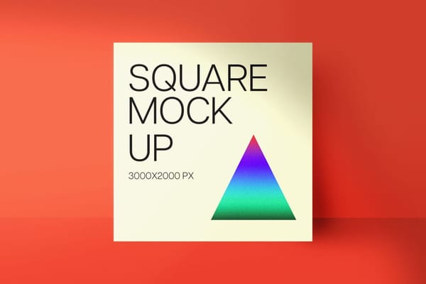 Realistic Square Mockup
