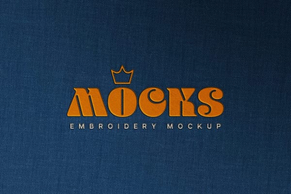Simple Embroidery Mockup