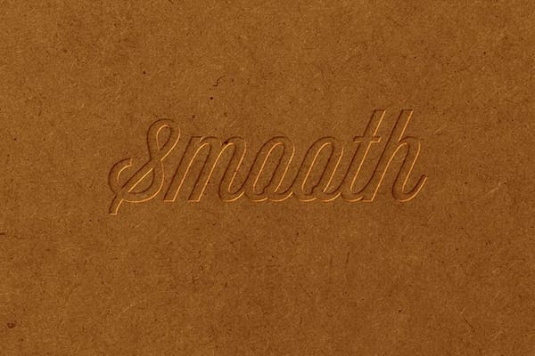 Smooth Carboard Paper Logo Mockup
