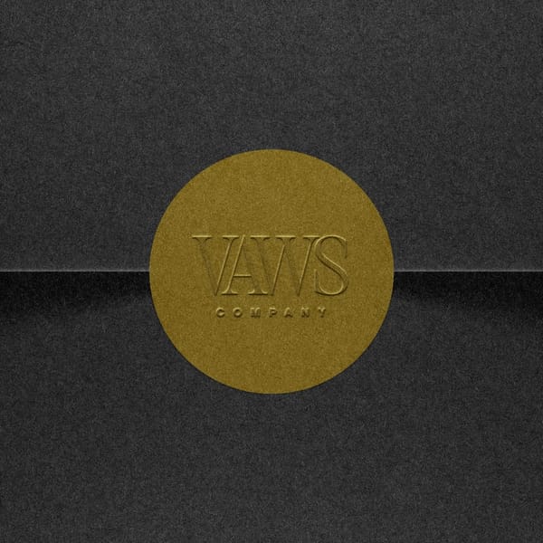 Stamp Logo Mockup with Gold Foil