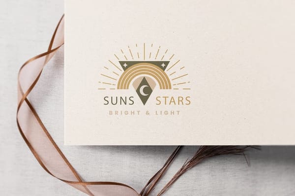 Suns Stars Logo Mockup