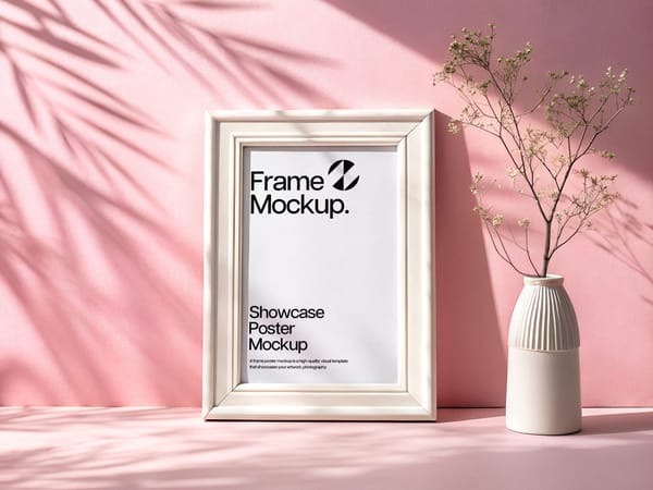 Tropical Shadows Frame Mockup