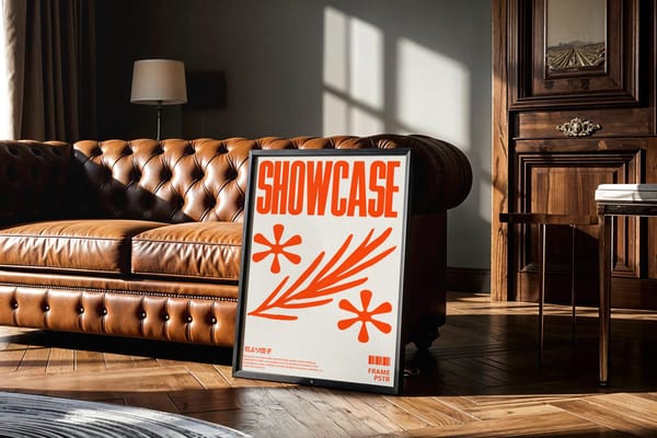 Vintage Frame Poster Mockup