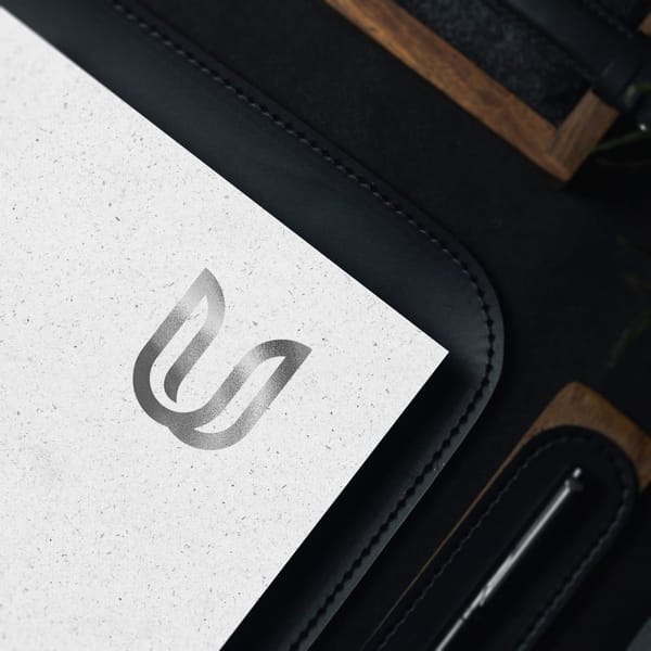 White Square Logo Mockup