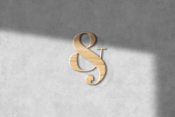 Wooden Logo Mockup On Marble Background